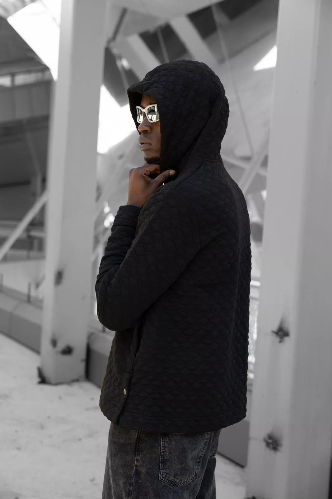 Black hoodie Rhombus