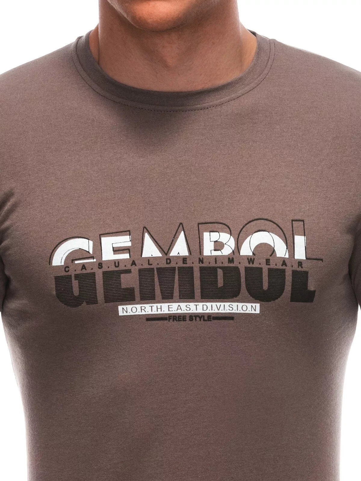 Men's brown T-shirt Gembol