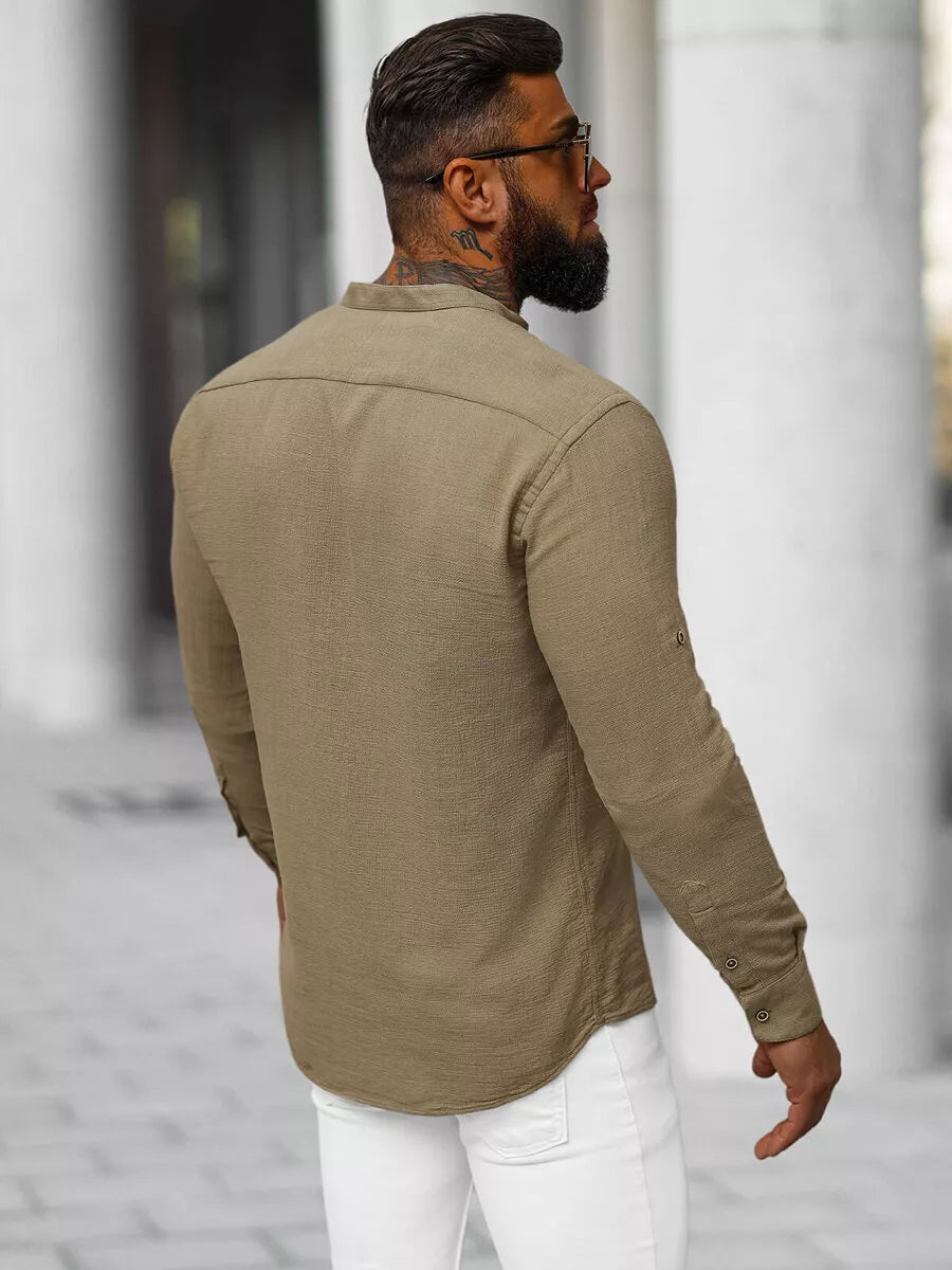 Men's brown shirt Litor