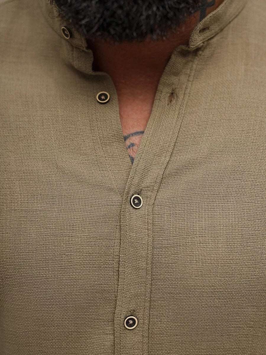 Men's brown shirt Litor