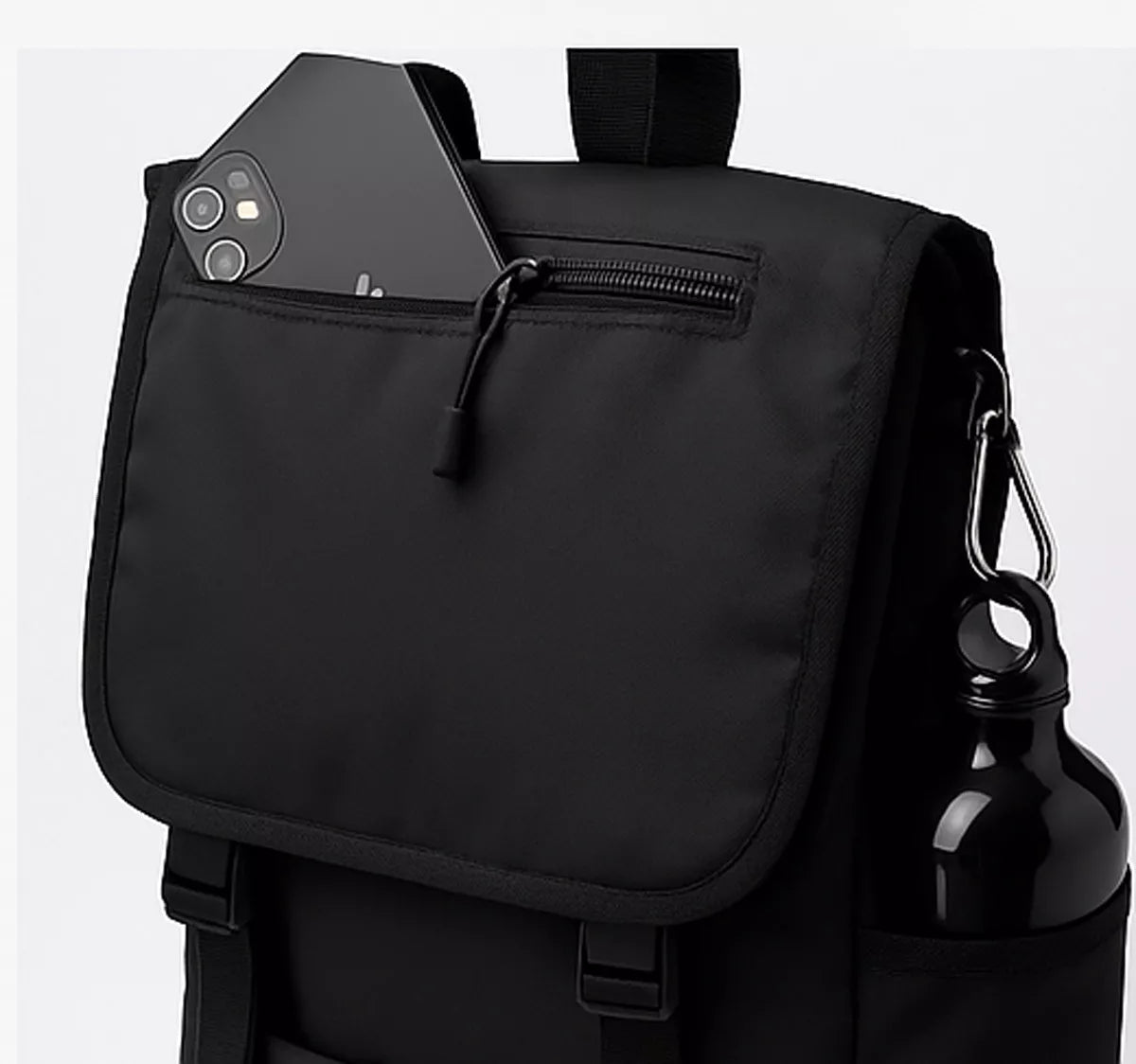 Black backpack Trois