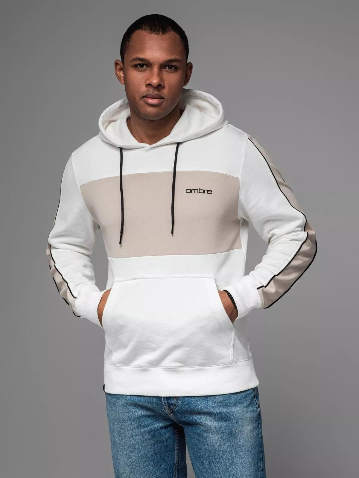 Men's white sweater Edman