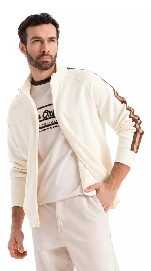 Men's brown turtleneck sweater Olin