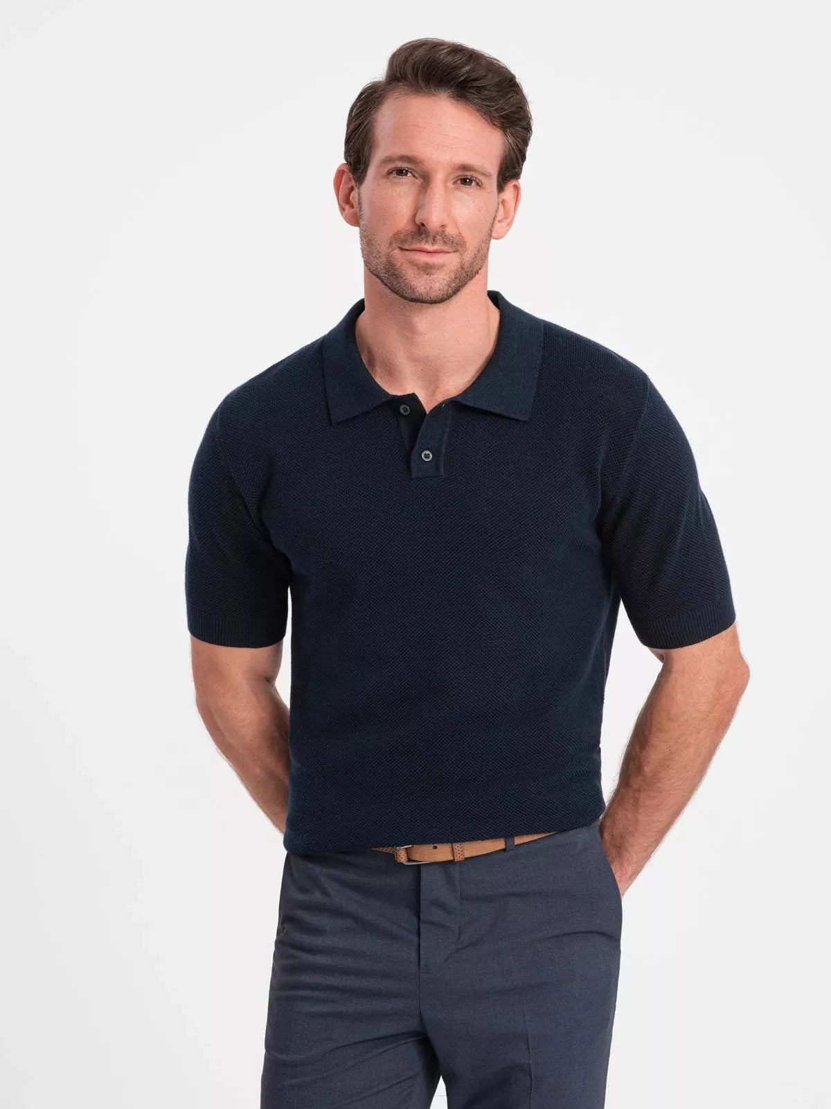 Men's dark blue Swing polo shirt