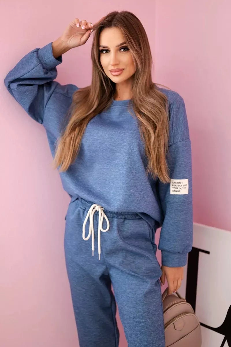 Women's blue Vesta suit.