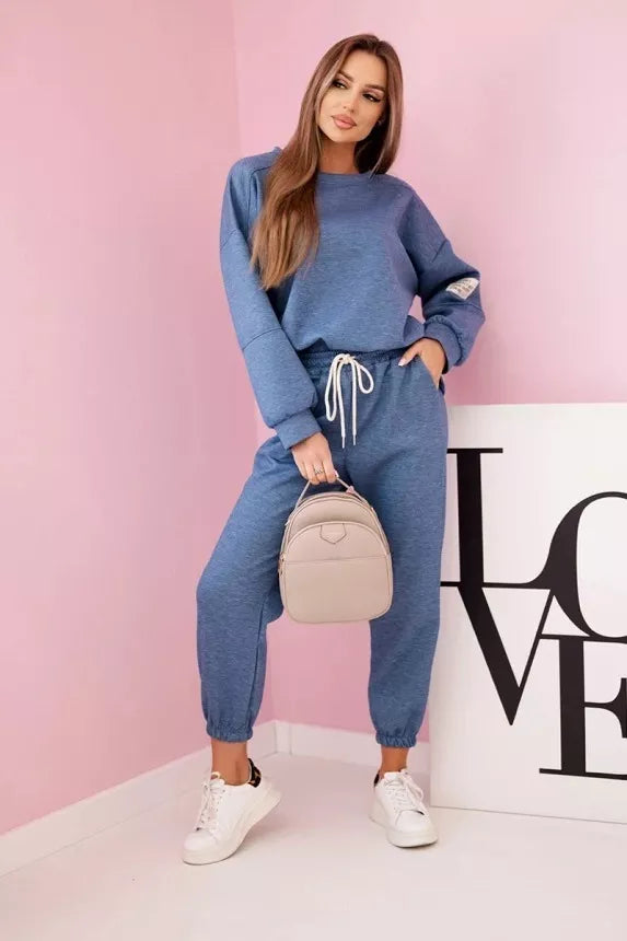 Women's blue Vesta suit.