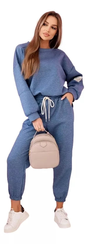 Women's blue Vesta suit.