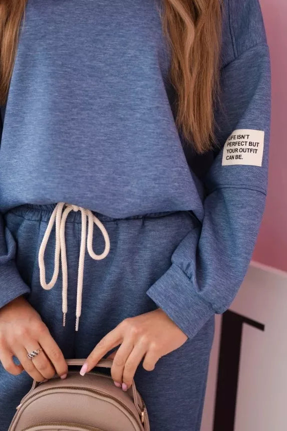 Women's blue Vesta suit.