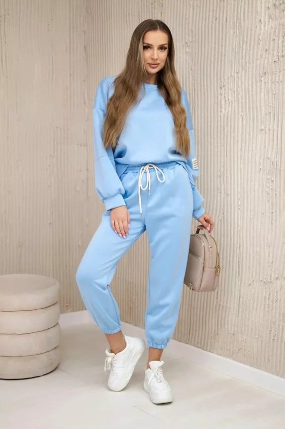 Women's light blue Vesta suit.
