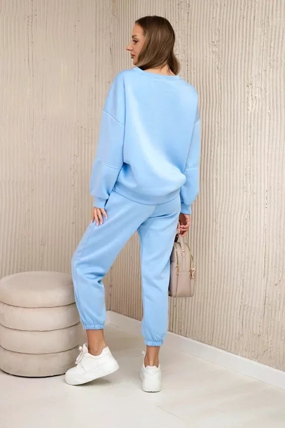 Women's light blue Vesta suit.