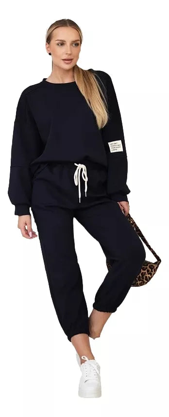 Women's dark blue Vesta suit.