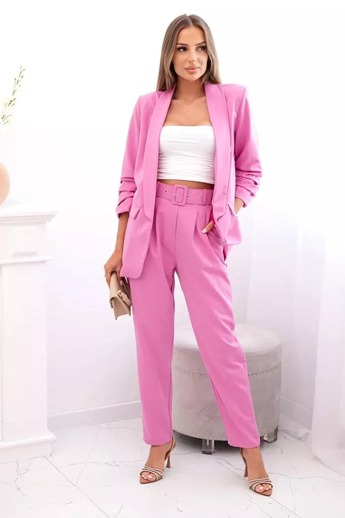 Elegant women's pink suit Silva