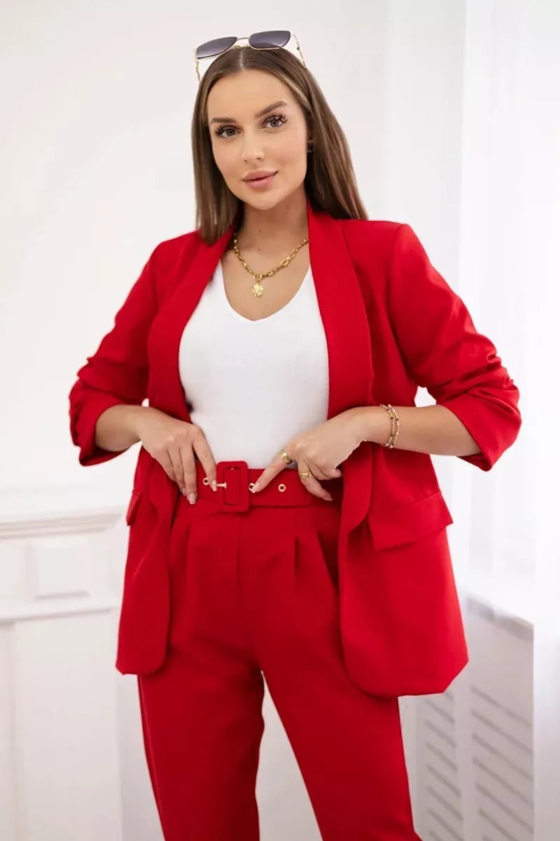 Elegant women's red suit Silva