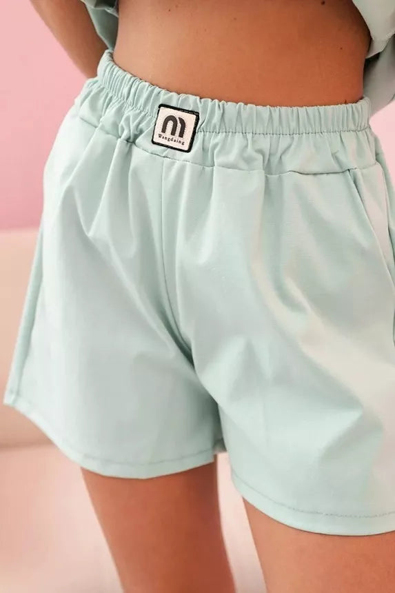 Women's mint-colored Glossy set.