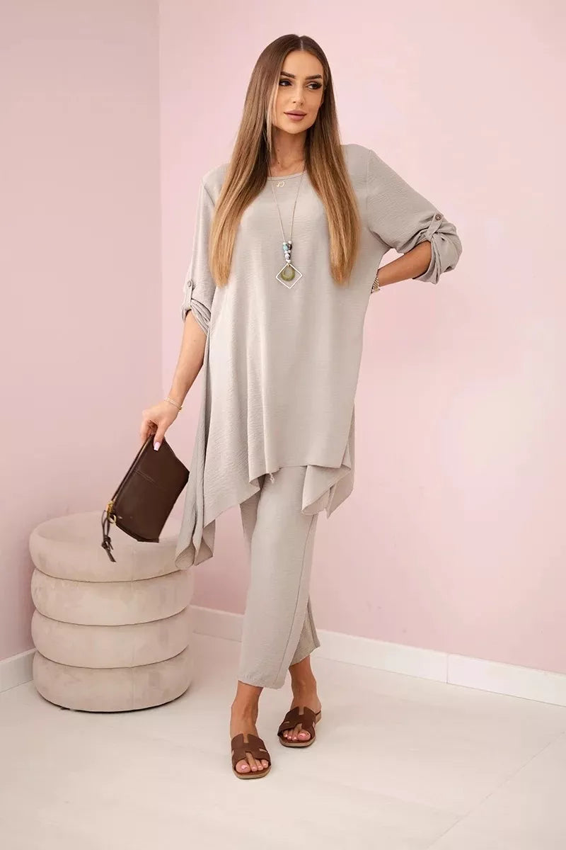 Women's dark brown suit set Elis