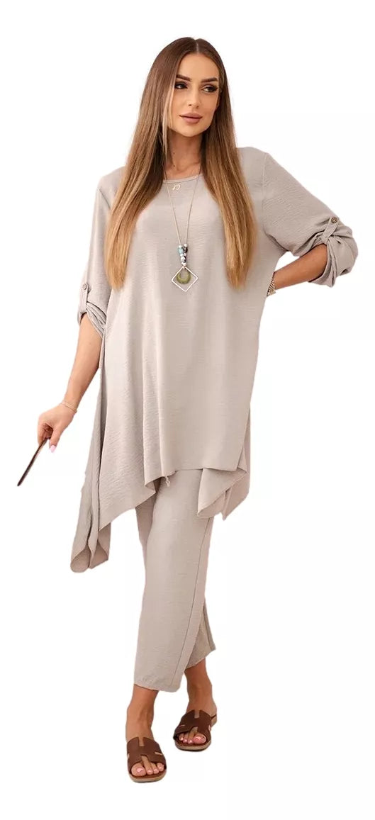 Women's dark brown suit set Elis