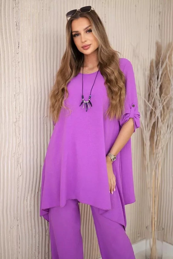 Women's purple set Elis