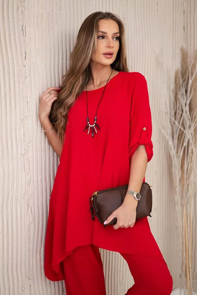 Women's red suit Elis