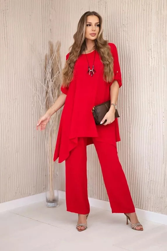 Women's red suit Elis