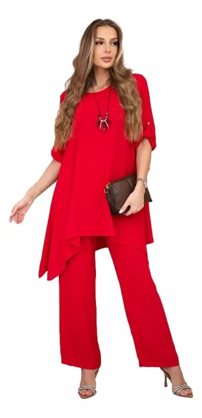 Women's red suit Elis