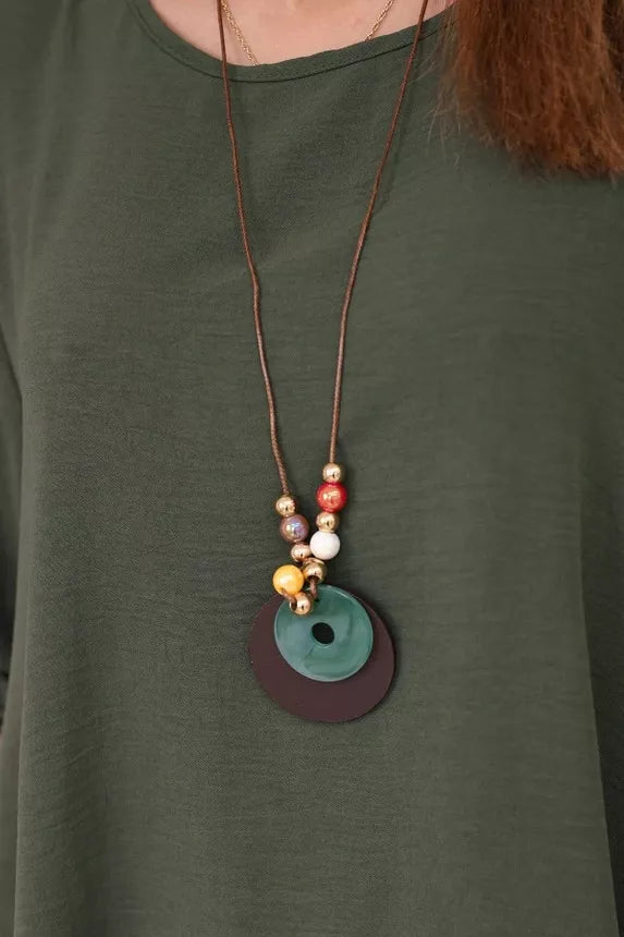 Women's khaki-colored suit Elis