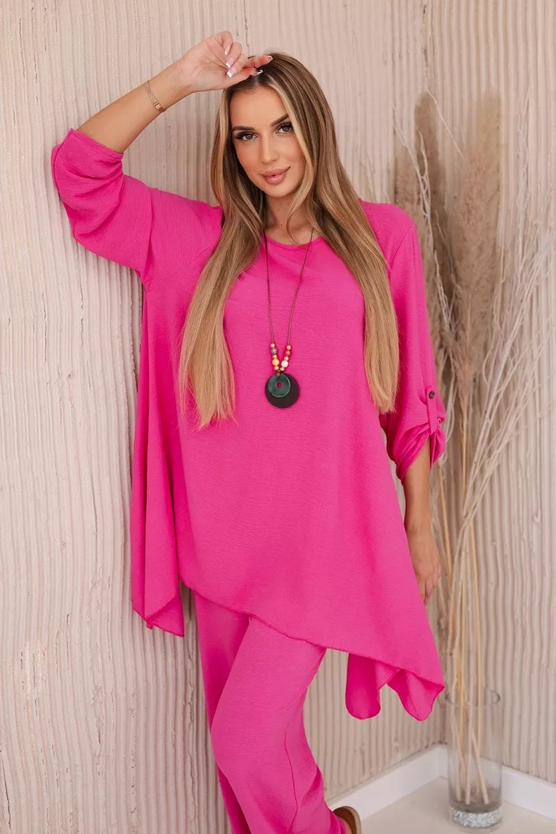 Women's dark pink suit Elis