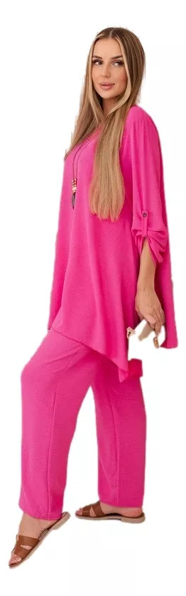 Women's dark pink suit Elis