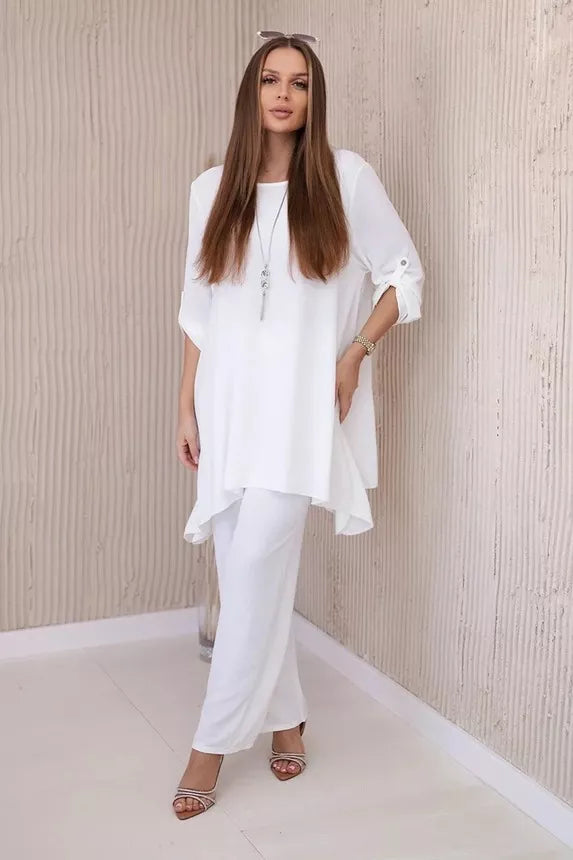 Women's white suit set Elis