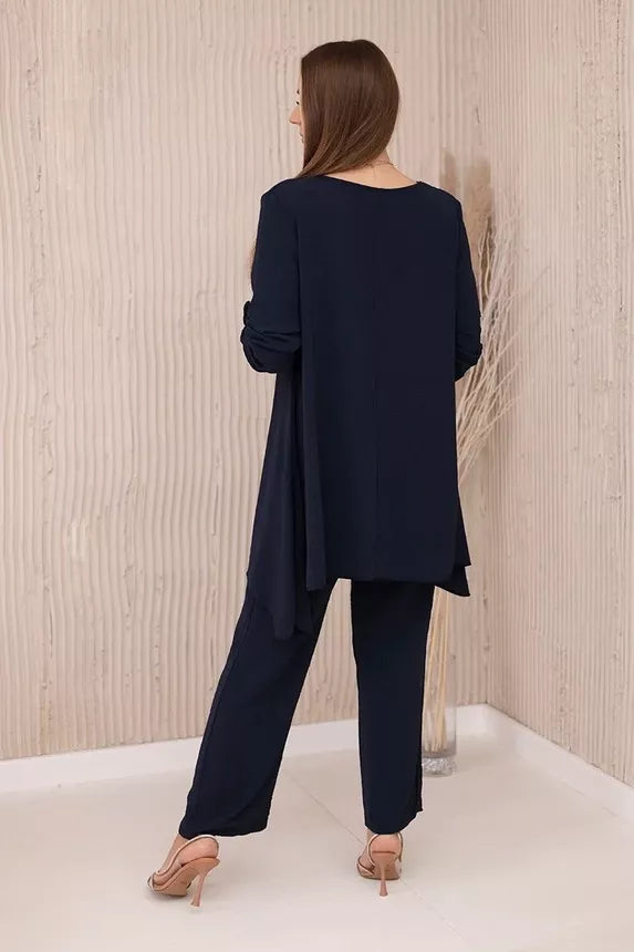 Women's dark blue suit set Elis
