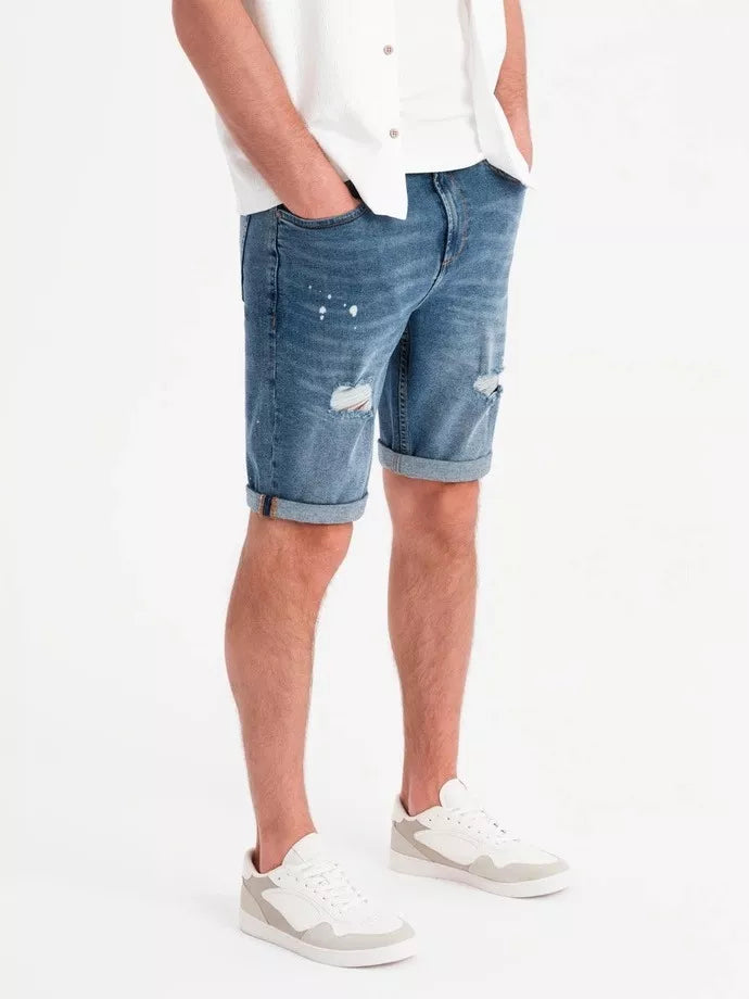 Men's blue denim shorts Braco