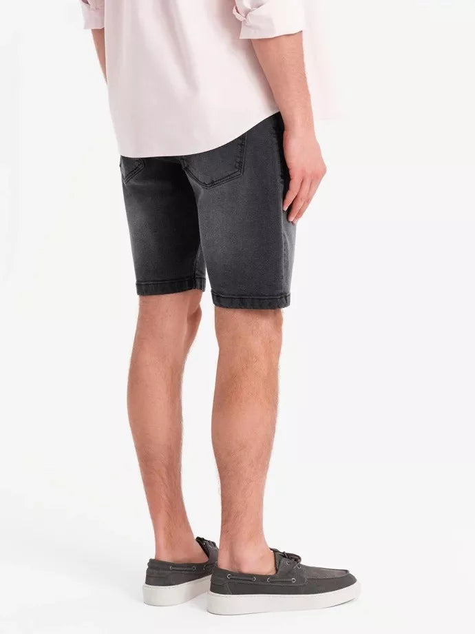 Men's black denim shorts Celtic