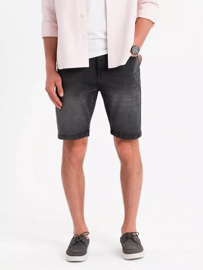 Men's black denim shorts Celtic