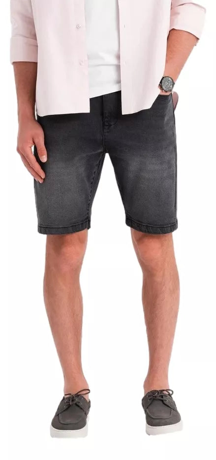Men's black denim shorts Celtic