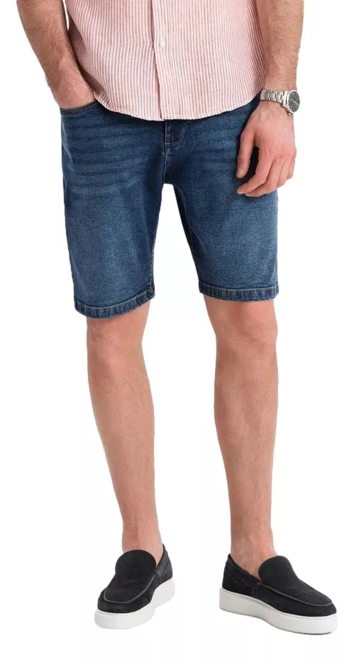 Men's dark blue denim shorts Celtic