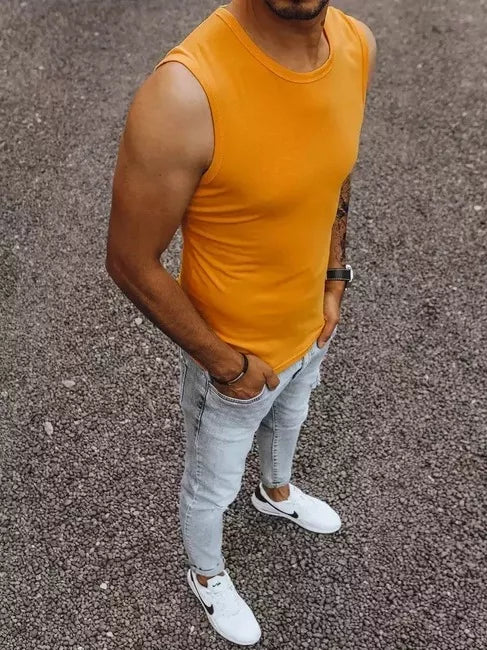 Men's orange T-shirt Lock