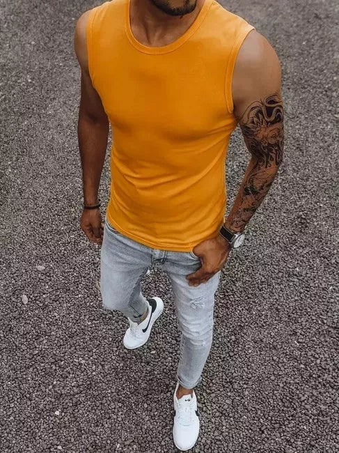 Men's orange T-shirt Lock