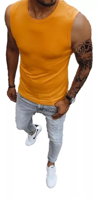 Men's orange T-shirt Lock