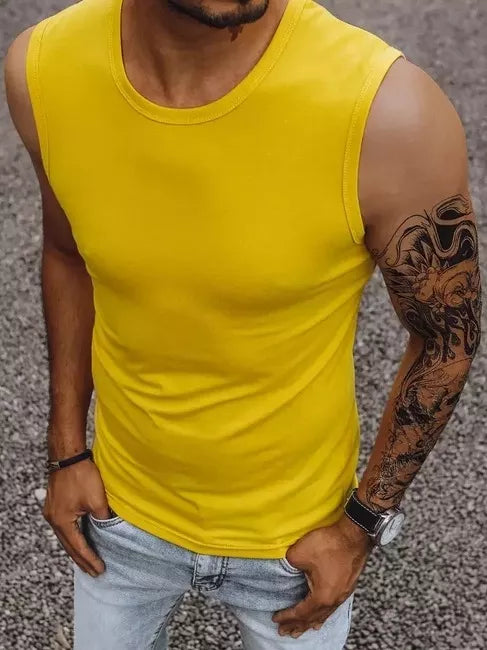 Men's yellow T-shirt Lock