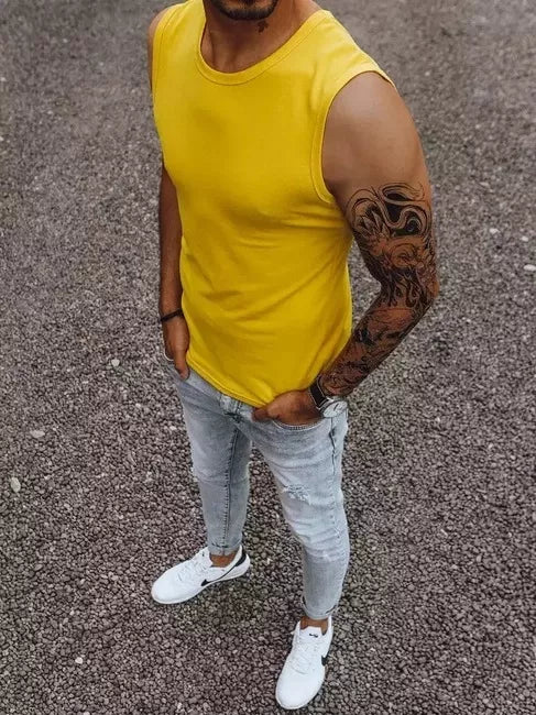 Men's yellow T-shirt Lock