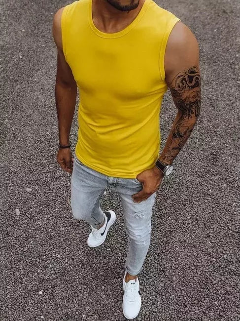 Men's yellow T-shirt Lock