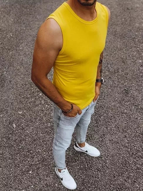 Men's yellow T-shirt Lock