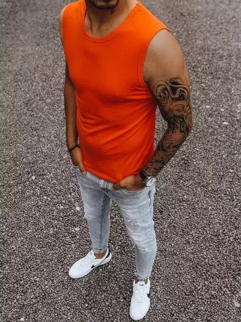 Men's bright orange Lock T-shirt
