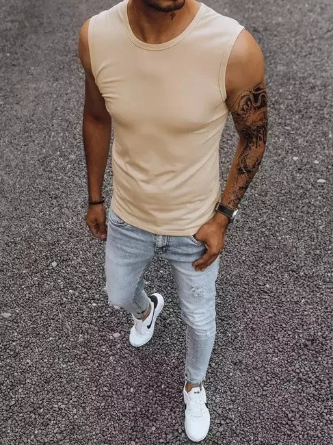 Men's brown T-shirt Lock