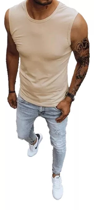 Men's brown T-shirt Lock