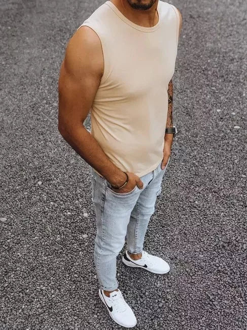 Men's brown T-shirt Lock