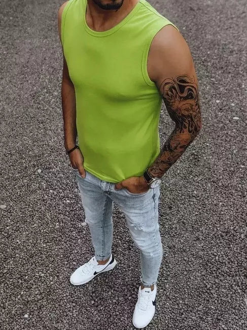 Men's light green T-shirt Lock