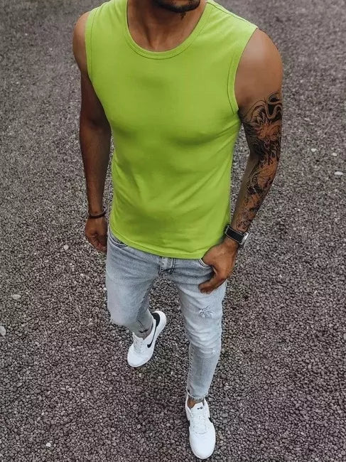 Men's light green T-shirt Lock