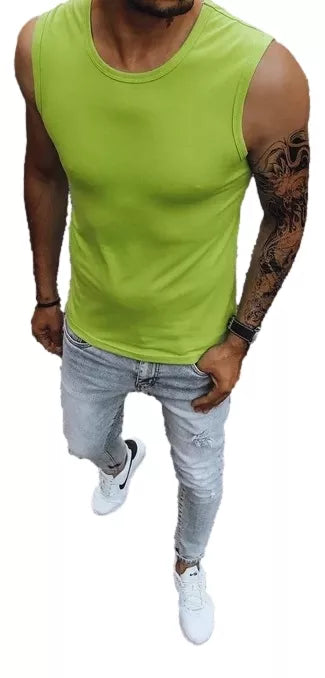 Men's light green T-shirt Lock