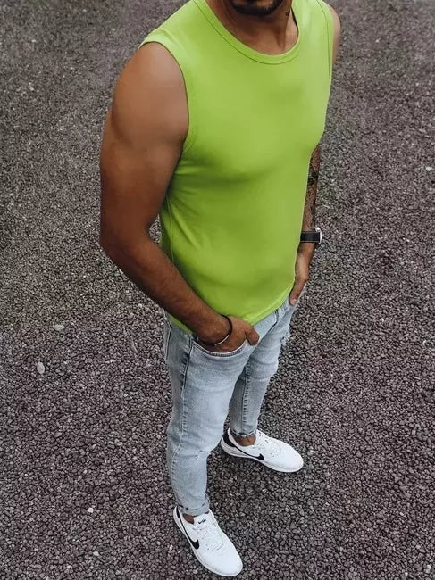 Men's light green T-shirt Lock