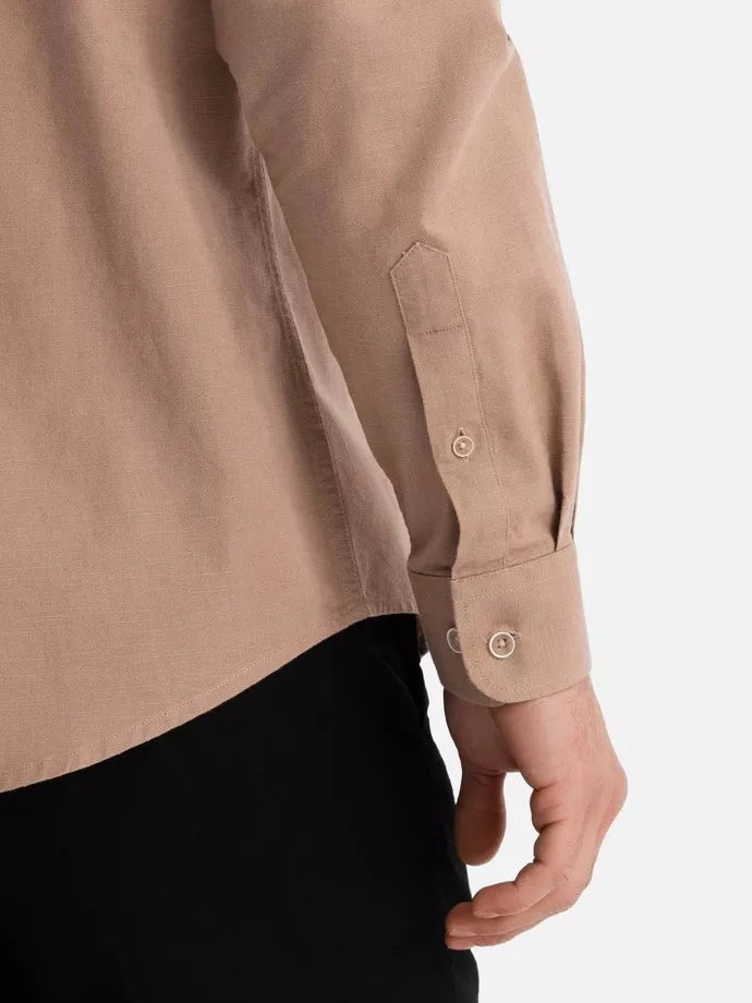 Men's light brown shirt Arlas